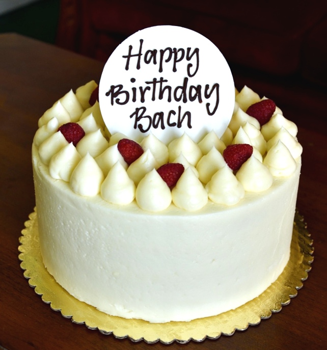 Bach birthday cake