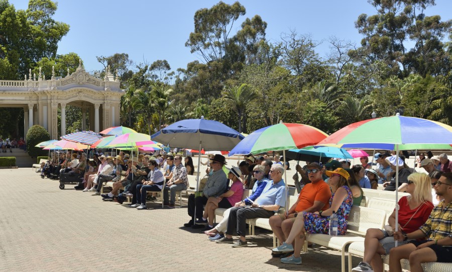 Front row at the Organ Pavilion